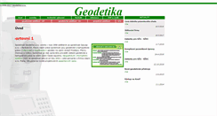 Desktop Screenshot of geodetika.cz